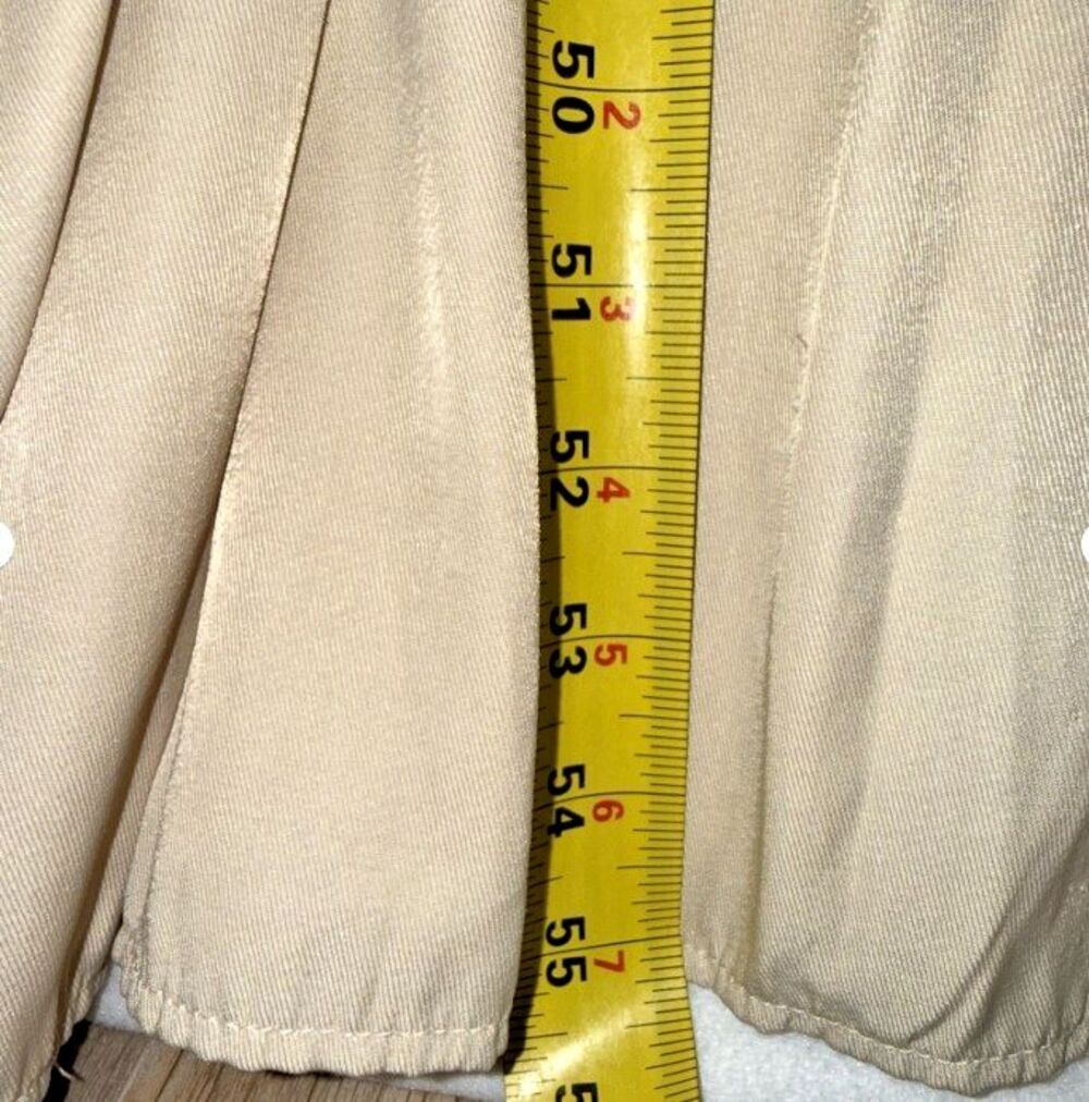 MIAJOY Prairie Maxi Dress Woman's SM Lace Peasant Boho CottageCore Western Beige - Picture 6 of 12